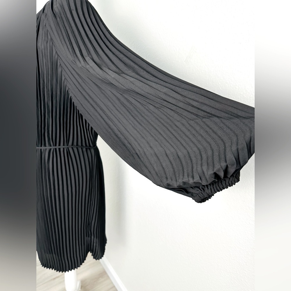 Banana Republic Factory Long Sleeve Pleated Mini Dress Size XL - Picture 6 of 11